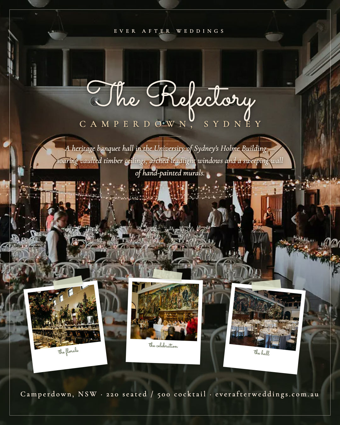 Refectory Banquet Hall by HostCo